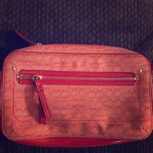Red coach satchel